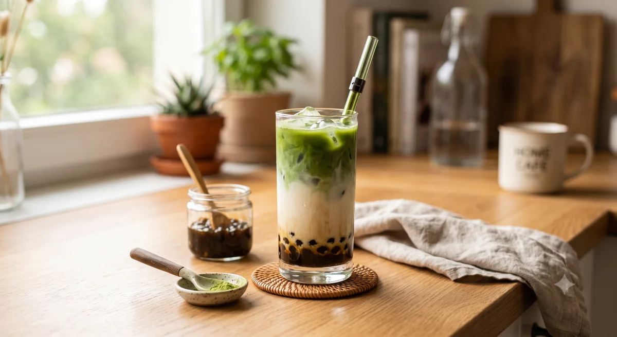 Brown Sugar Matcha Latte