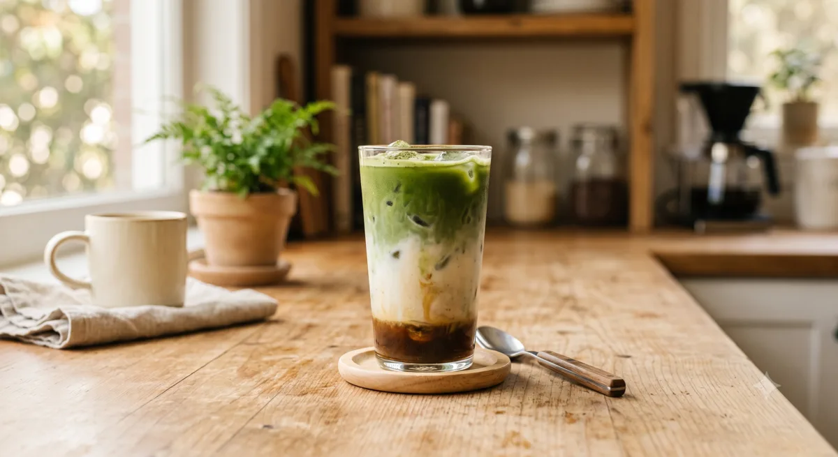 Dirty Matcha Latte