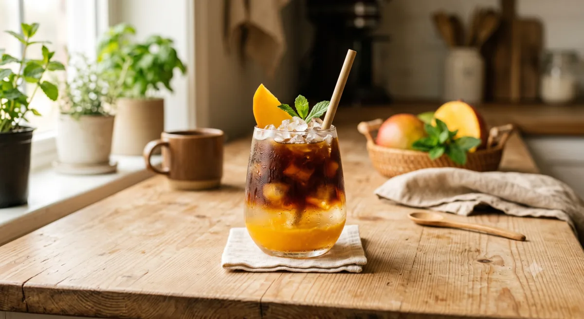 Cold Brew Mango Mocktail