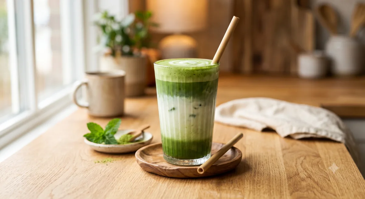Peppermint Matcha Latte